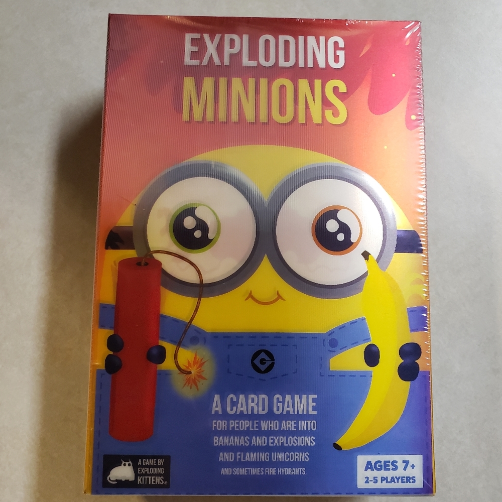 NEW EXPLODING MINIONS Card Game By Exploding Kittens ~ Factory Sealed